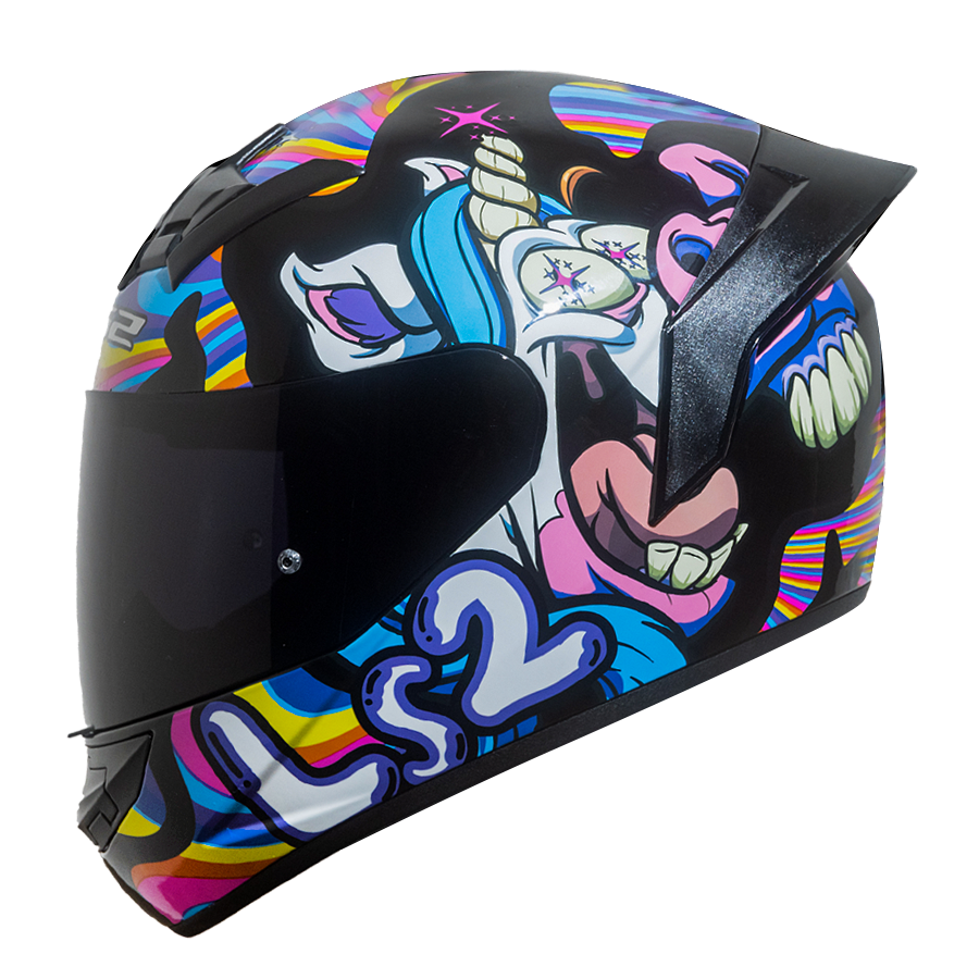 CASCO LS2 NS352 BUBBLE NEGRO/BLANCO 